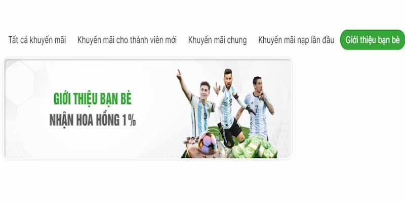 Nhận tiền khi giới thiệu bạn bè cá cược  