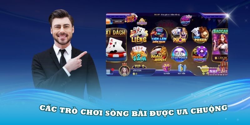 Các trò chơi sòng bài được ưa chuộng nhất tại casino 77Win